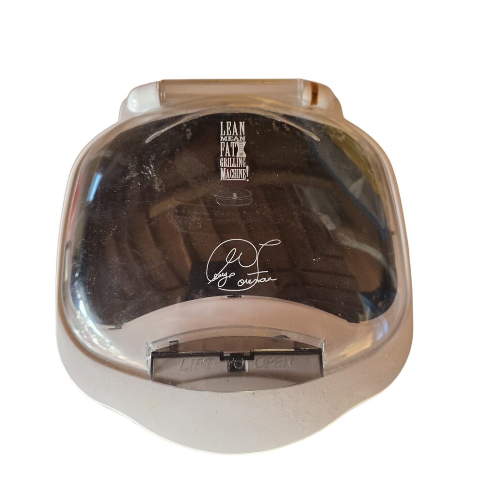 George Foreman Lean Mean Fat Reducing Grilling Machine GR18BWC Silver Bun Warmer